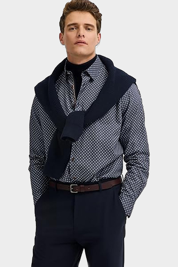 ΠΟΥΚΑΜΙΣΟ BUGATTI - 390 ΜΠΛΕ